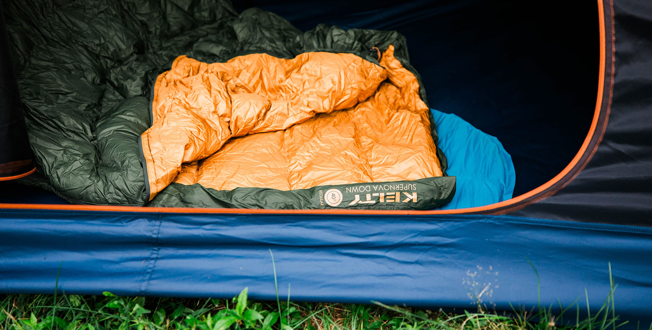 Sacco A Pelo Kelty Coromell 40&deg;F &ndash; Piuma E Sintetico, Forma Semi-rettangolare, Modello Nuovo