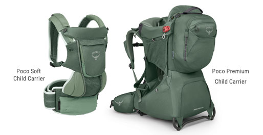 Osprey Poco Soft Child Carrier and Poco Premium Child Carrier