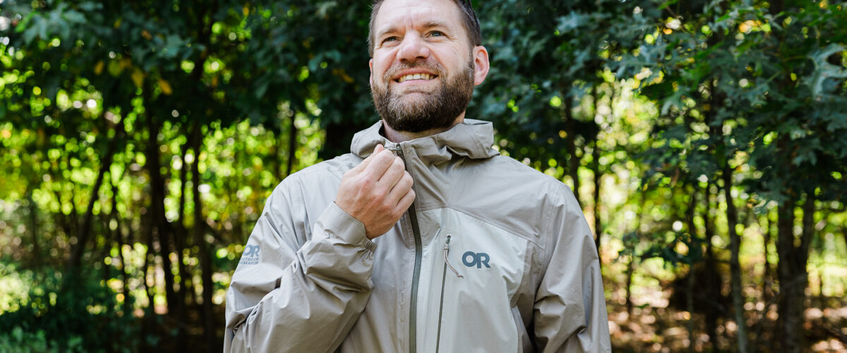 man outdoor wearing OR Jacket