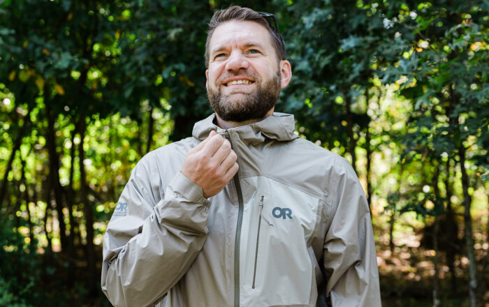 man outdoor wearing OR Jacket
