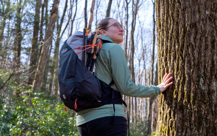 backpacker outdoors with Rab Syclon XP pack