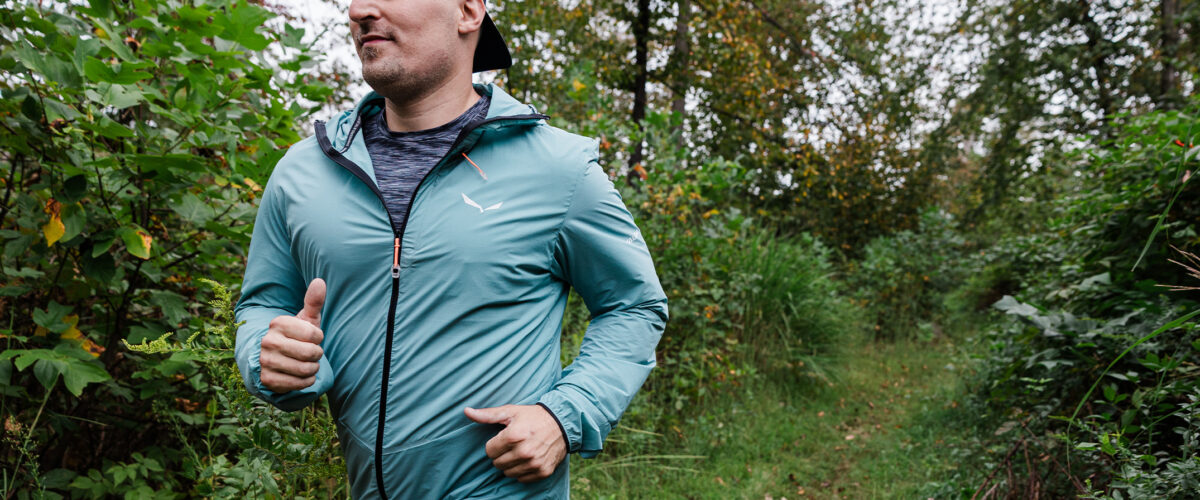 man outdoors running