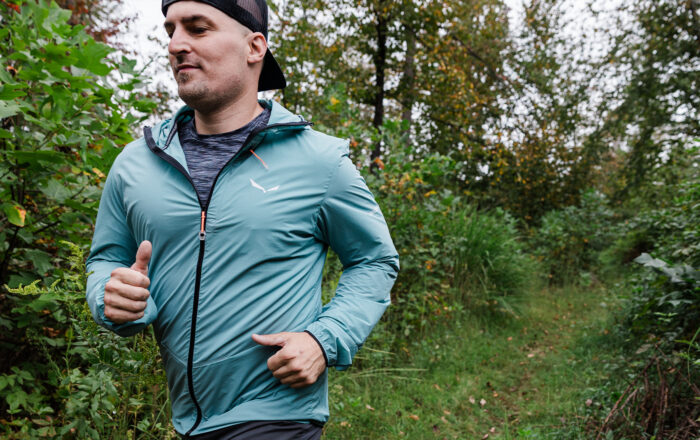 man outdoors running