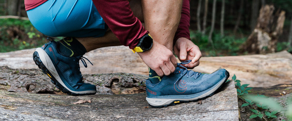 person outdoors wearing Topo Terraventure 5