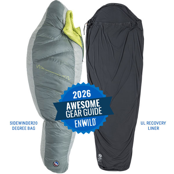 Big Agnes Sidewinder 20 sleeping bag and Recovery UL Liner